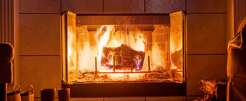 Mendota Hearth Landscape Fireplace Installation in Arnold, Maryland