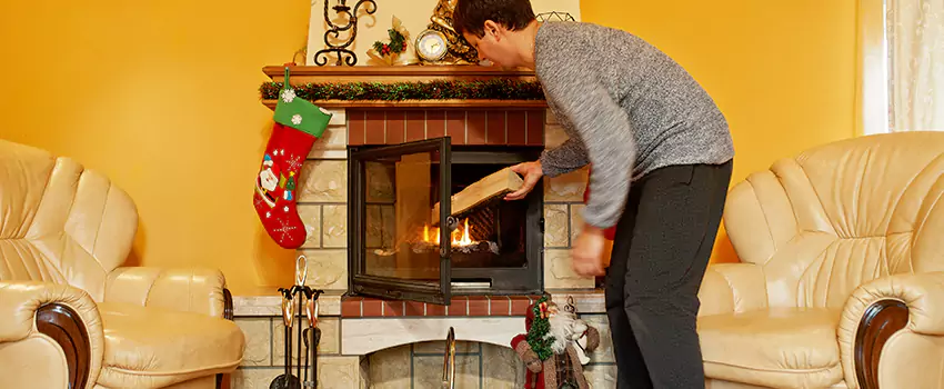 Rusted Metal Fireplace Restoration in Arnold, Maryland